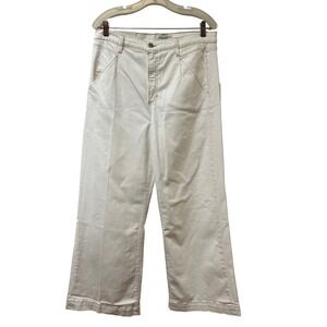 JOE'S ANDREAS LOOKBOOK Milk Wide Leg Jeans Size 32 High Rise Cream Cropped